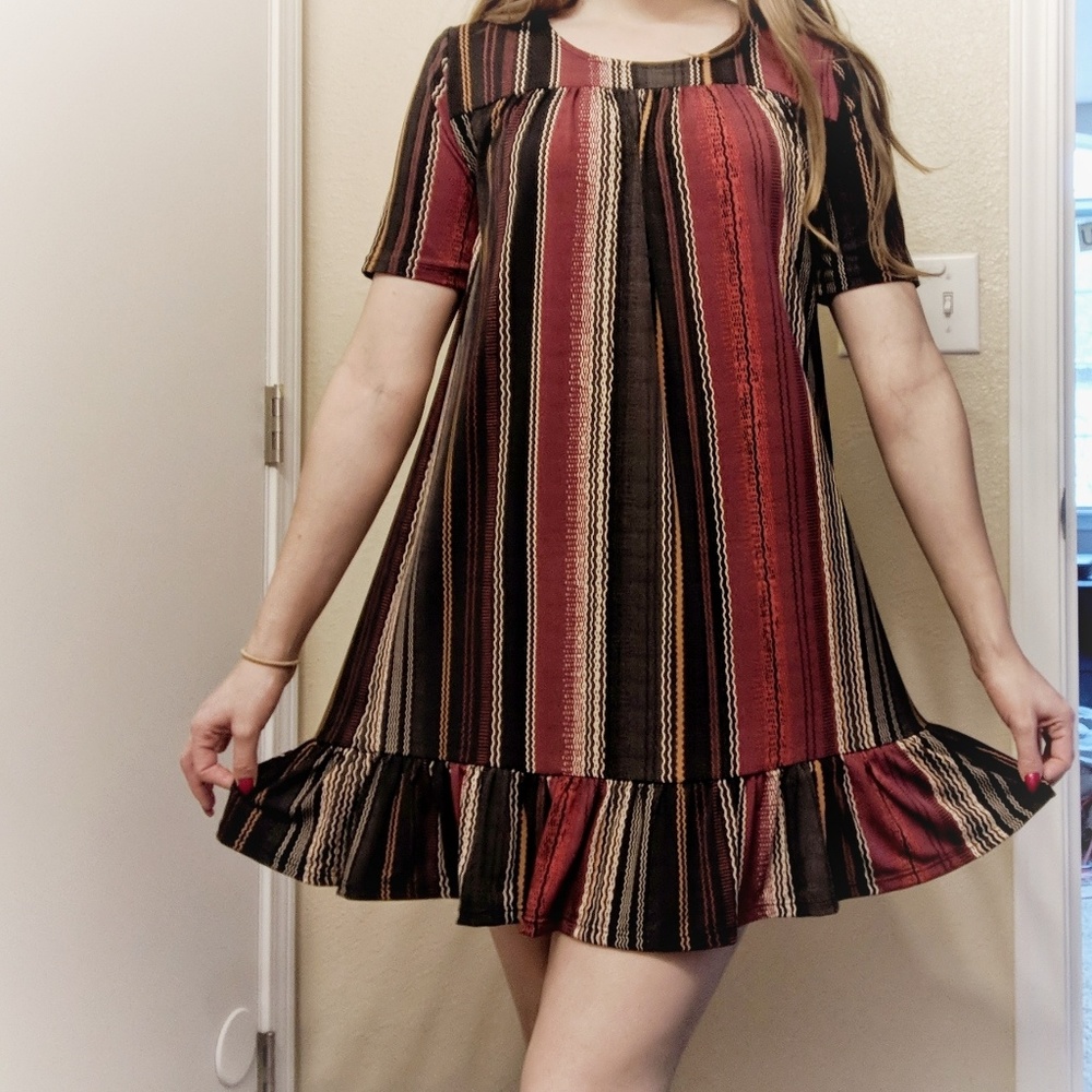 Bold stripes dress